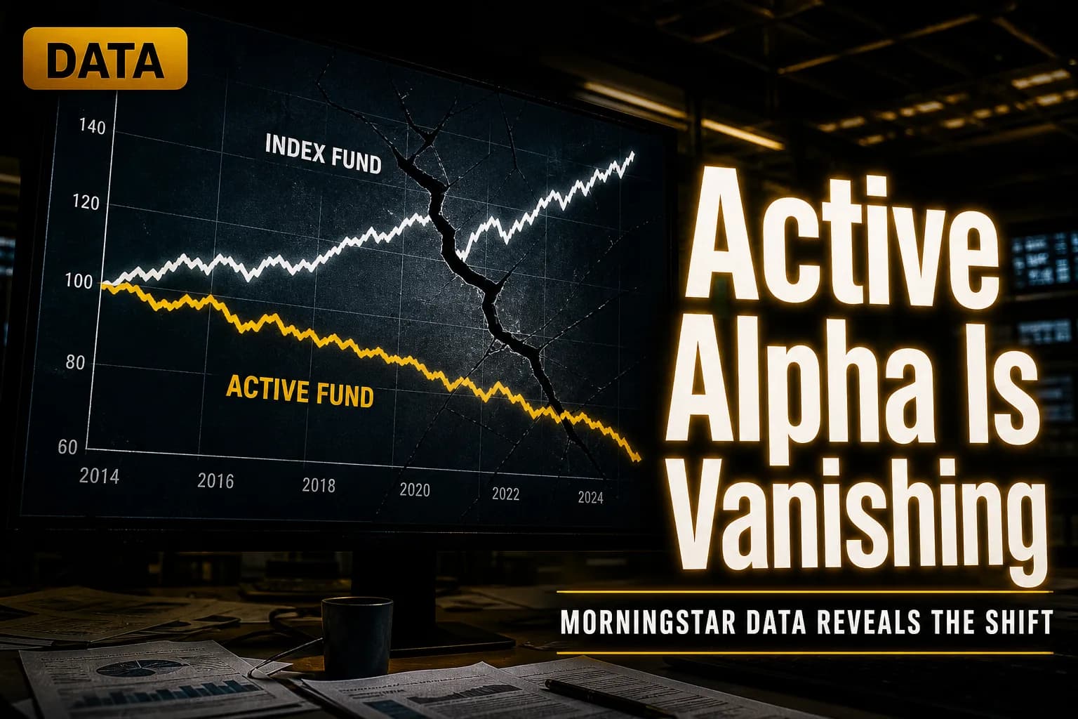 Morningstar's Data Shows Passive Funds Are Eating the Alpha Active Managers Need to Survive